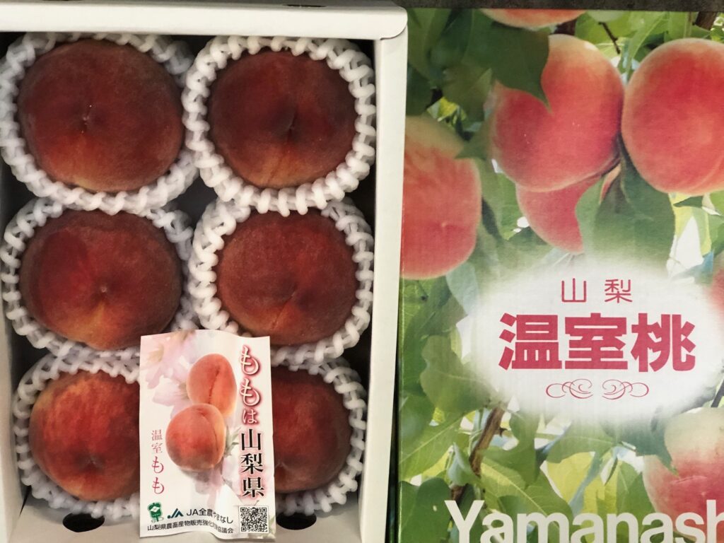 山梨県産のハウス日川白鳳