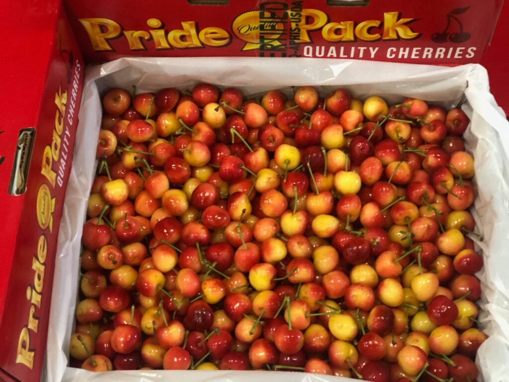 アメリカの佐藤錦とも呼ばれるレイニア