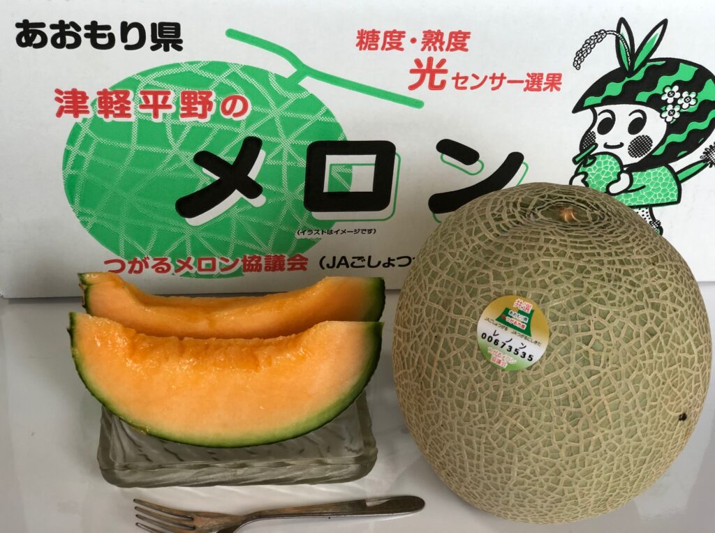 青森県産赤肉メロンの主力品種「レノン」
